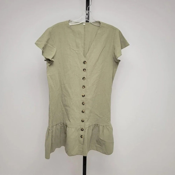 Button Front Dress - Picture 1 of 5